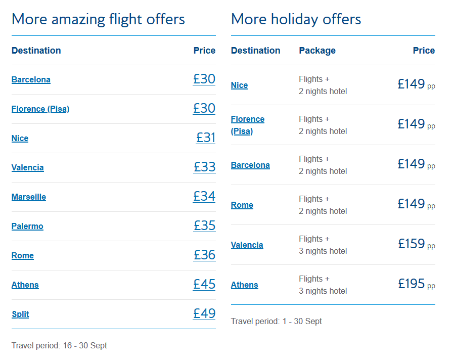 British Airways Offers