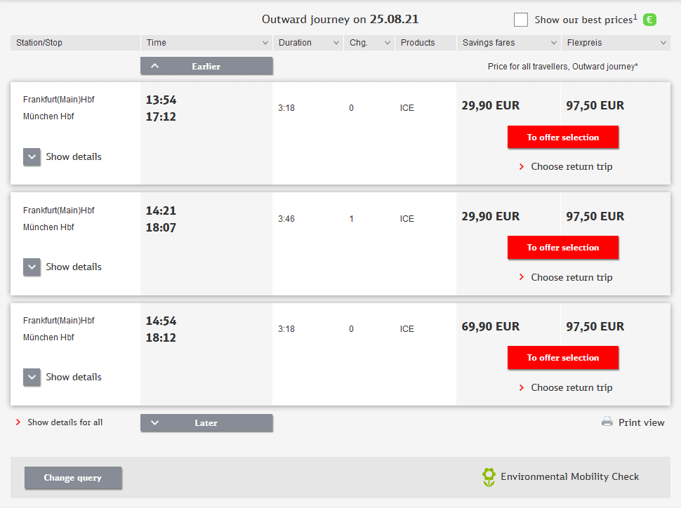 Buy German Train Tickets