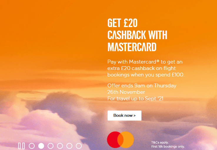 Easyjet Mastercard Cashback