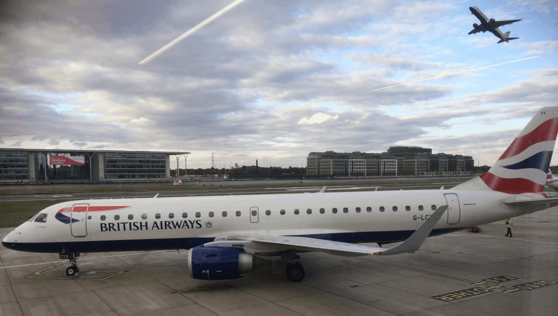 London City BA ERJ Parking Departure in the Background Small