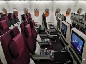 Qatar Eco Airbus A380 Sitzabstand