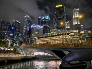 Singapore Skyline by Night