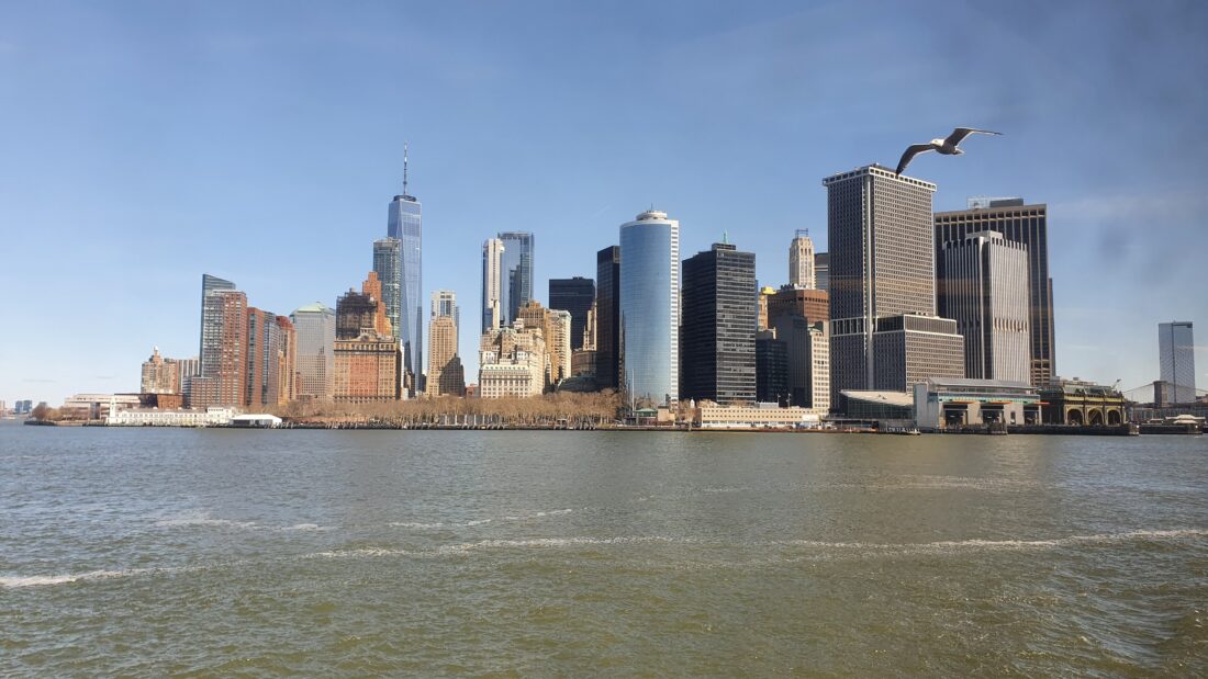 new york downtown from staten island ferry