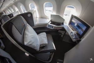 Air Canada Boeing 787-9 Business Class Sitz Fenster
