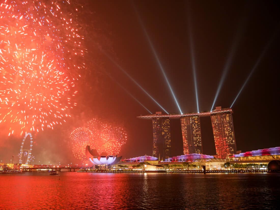 Feuerwerk Singapur