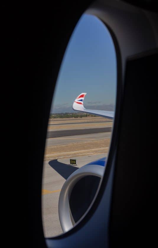 British Airways A350 Windowseat View