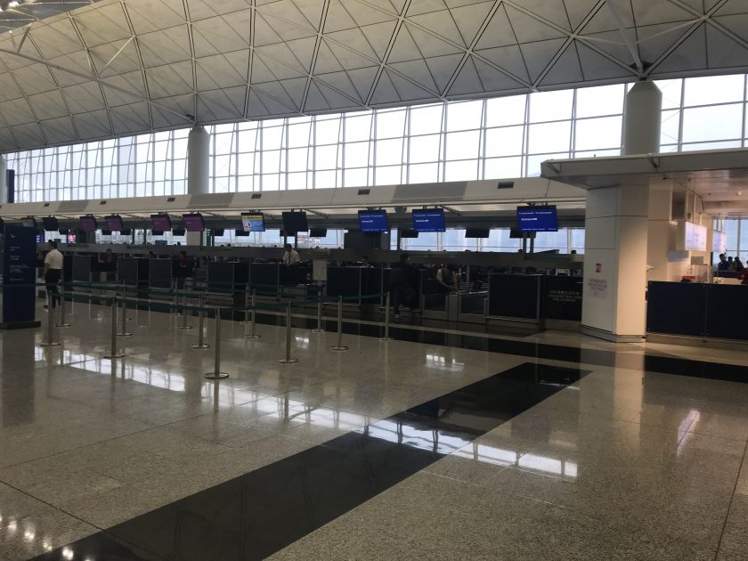 Cathay Pacific Business Class Review Check In Counters