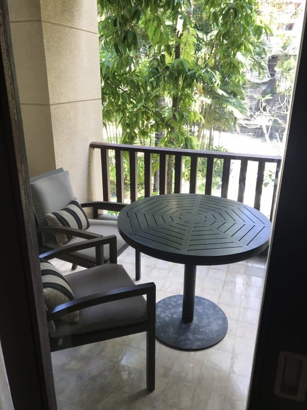 Conrad Bali Review Suite Balcony 1