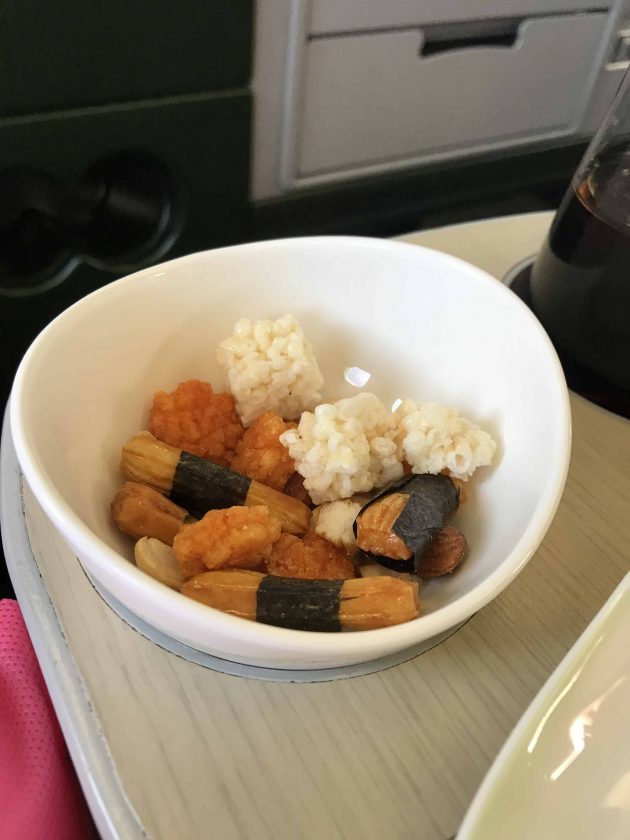 EVA Airways Medium Haul Business Class Snack