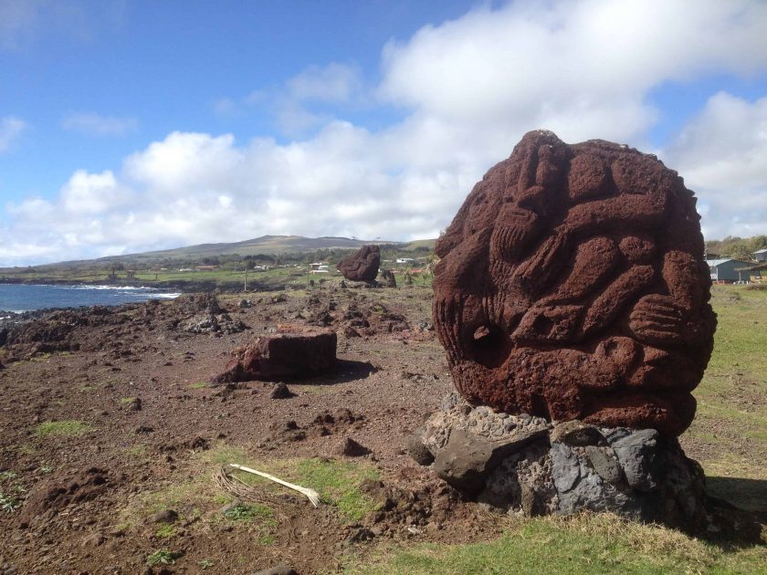 Easter Island Stone Ornament