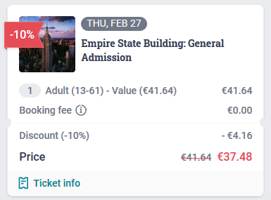Empire State Building Tiqets Discount