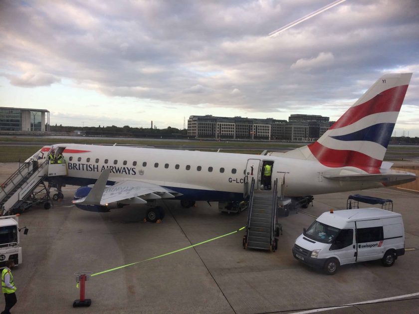 London City BA ERJ 190 Boarding