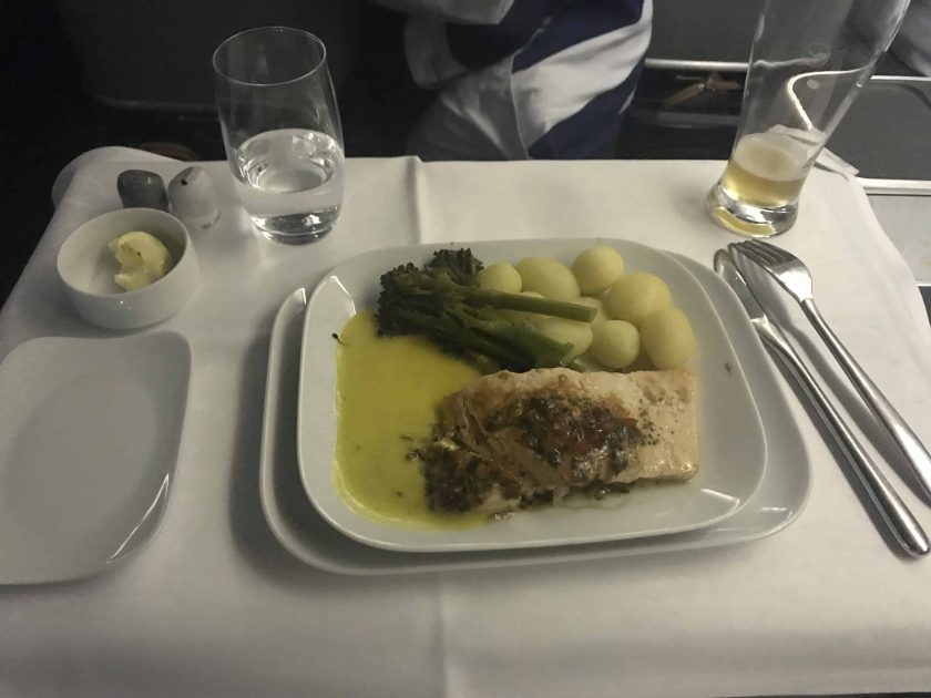 Lufthansa Business Class Food Main Meal