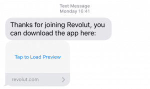 Revolut App Download Text